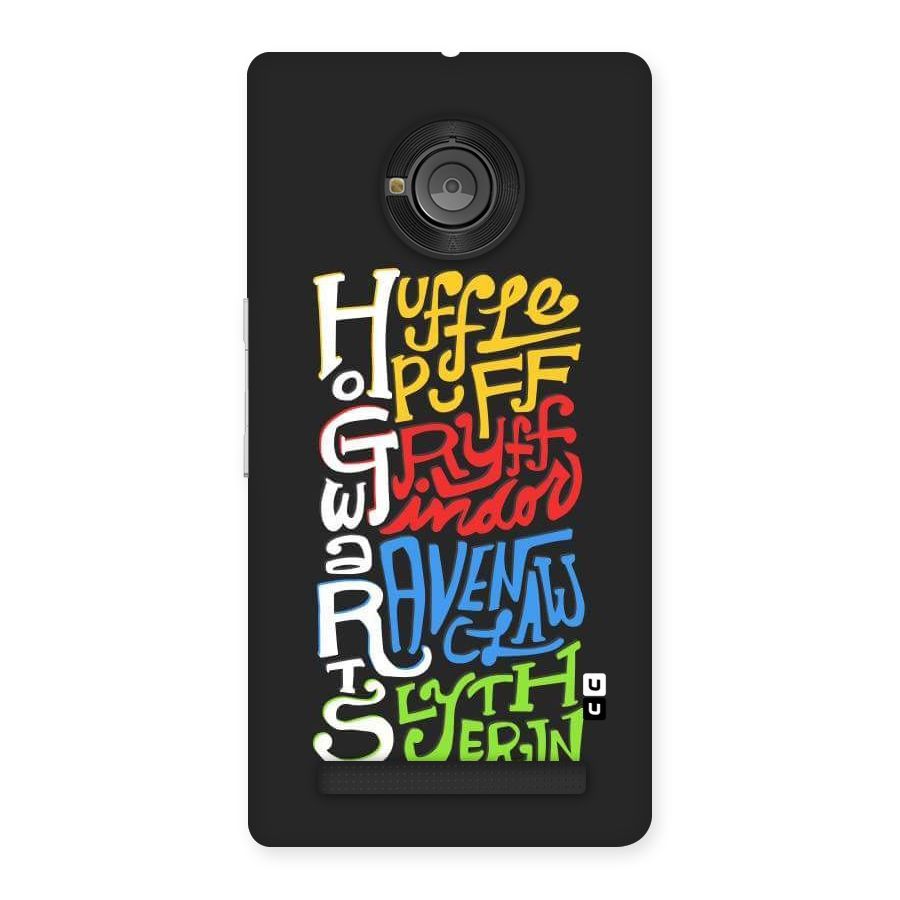 Four Colored Homes Back Case for Yu Yuphoria