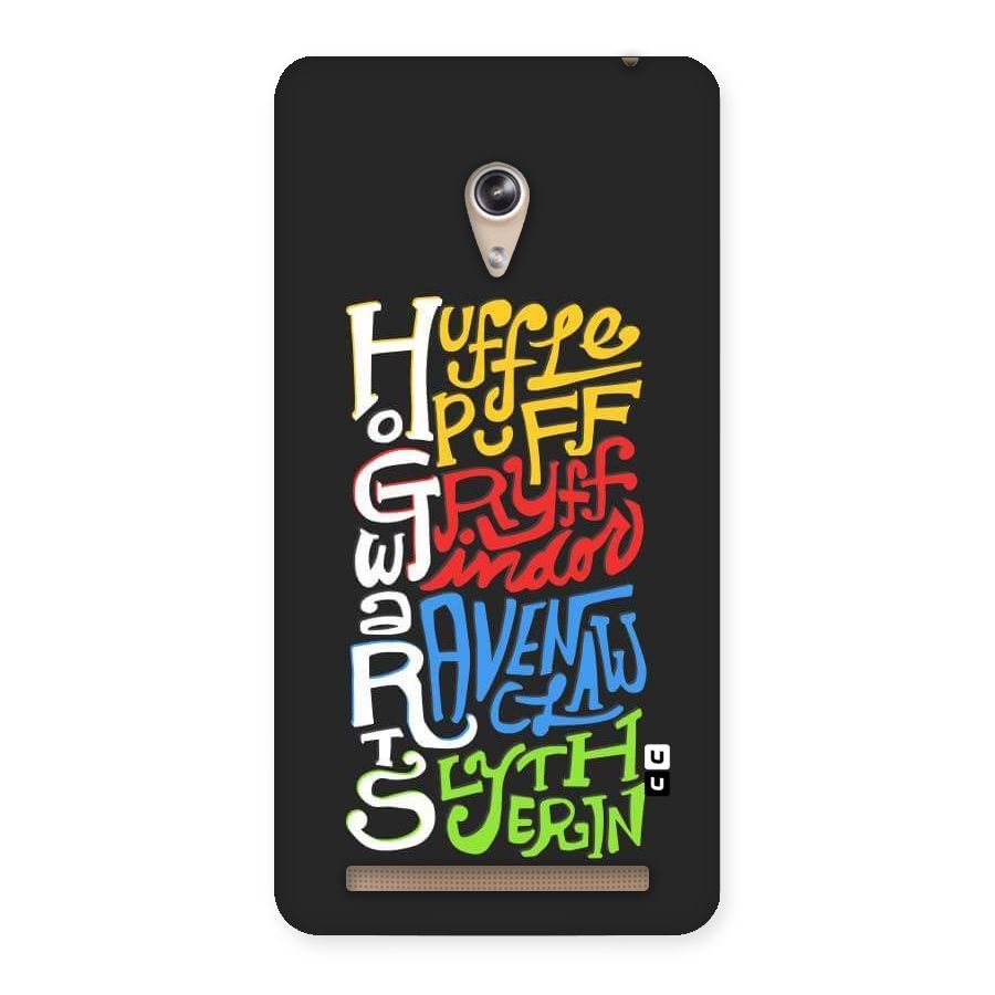 Four Colored Homes Back Case for Zenfone 6