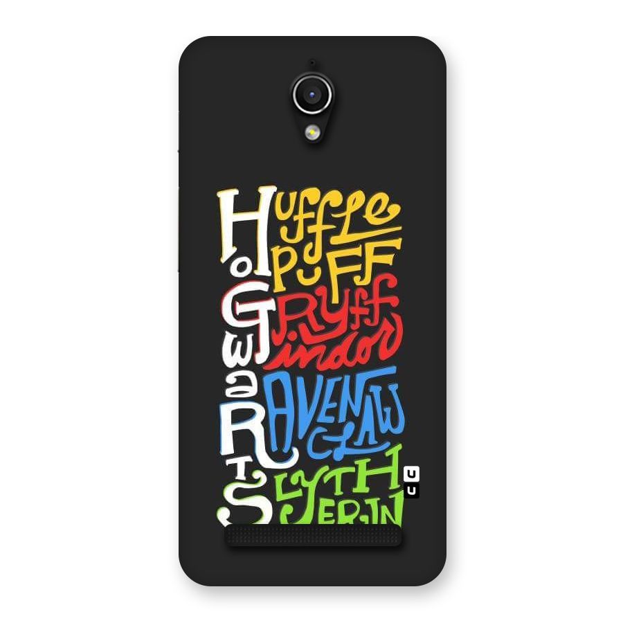 Four Colored Homes Back Case for Zenfone Go