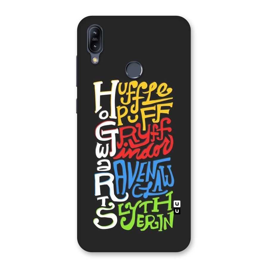 Four Colored Homes Back Case for Zenfone Max M2