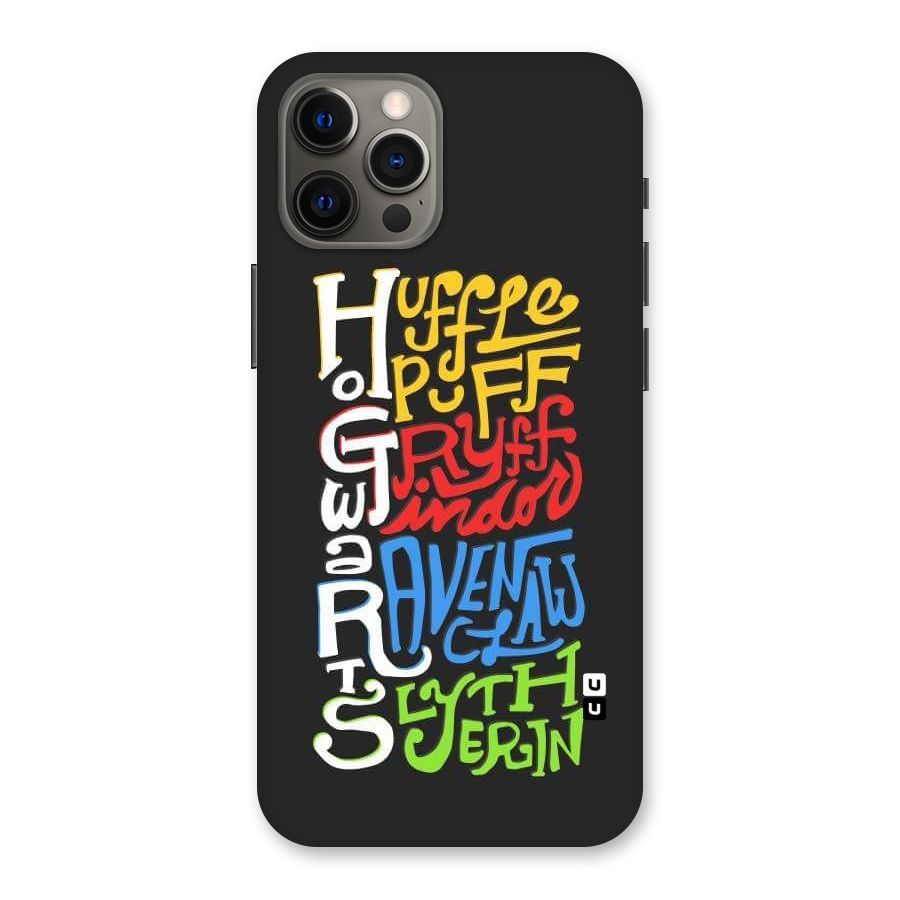 Four Colored Homes Back Case for iPhone 12 Pro Max