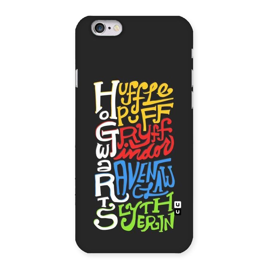 Four Colored Homes Back Case for iPhone 6 6S