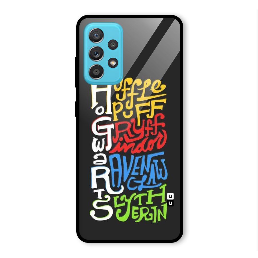 Four Colored Homes Glass Back Case for Galaxy A52s 5G