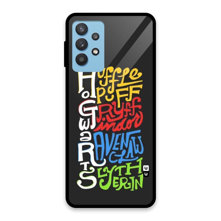 Four Colored Homes Glass Back Case for Galaxy M32 5G