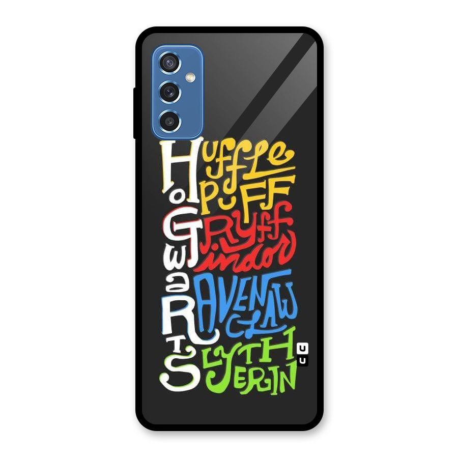 Four Colored Homes Glass Back Case for Galaxy M52 5G