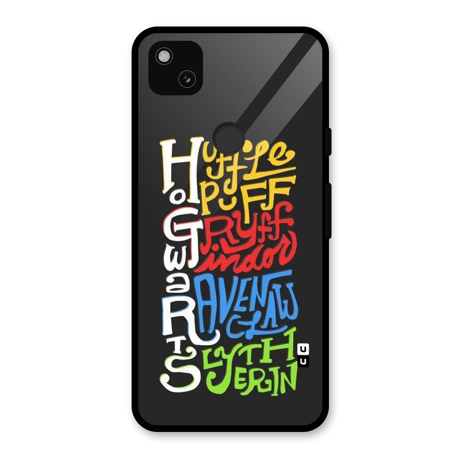 Four Colored Homes Glass Back Case for Google Pixel 4a
