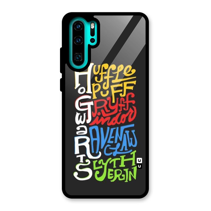 Four Colored Homes Glass Back Case for Huawei P30 Pro