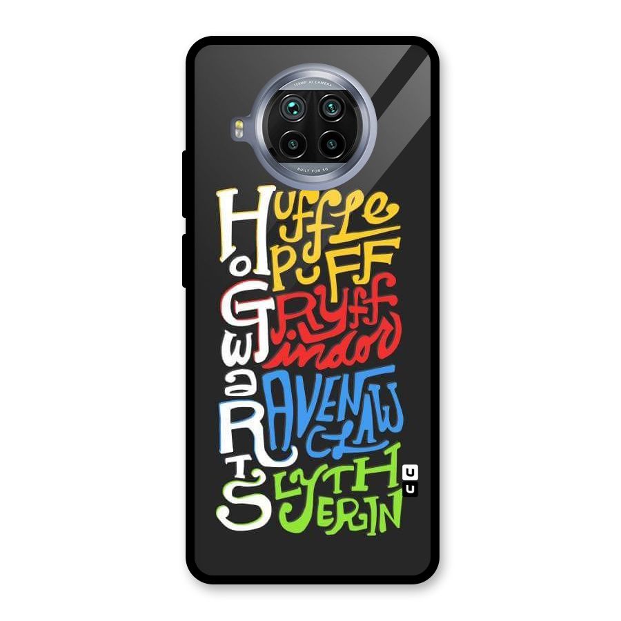 Four Colored Homes Glass Back Case for Mi 10i