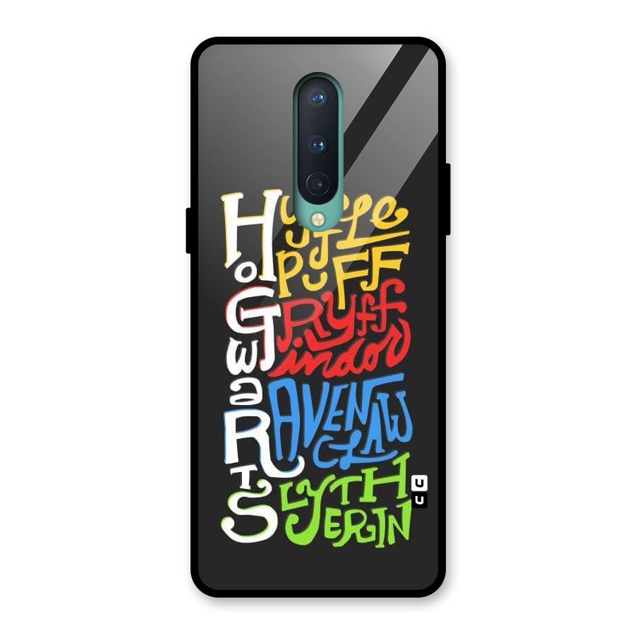 Four Colored Homes Glass Back Case for OnePlus 8