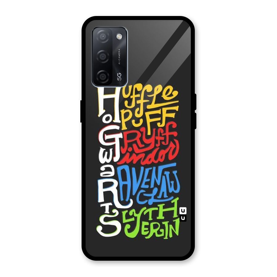 Four Colored Homes Glass Back Case for Oppo A53s 5G