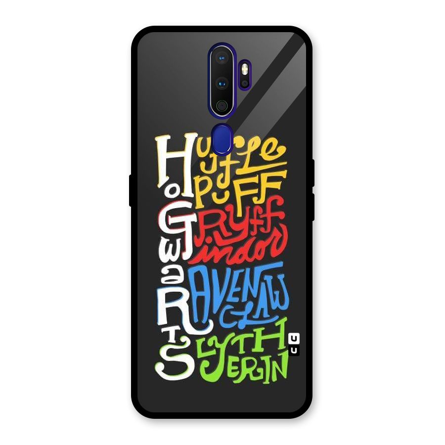 Four Colored Homes Glass Back Case for Oppo A9 (2020)