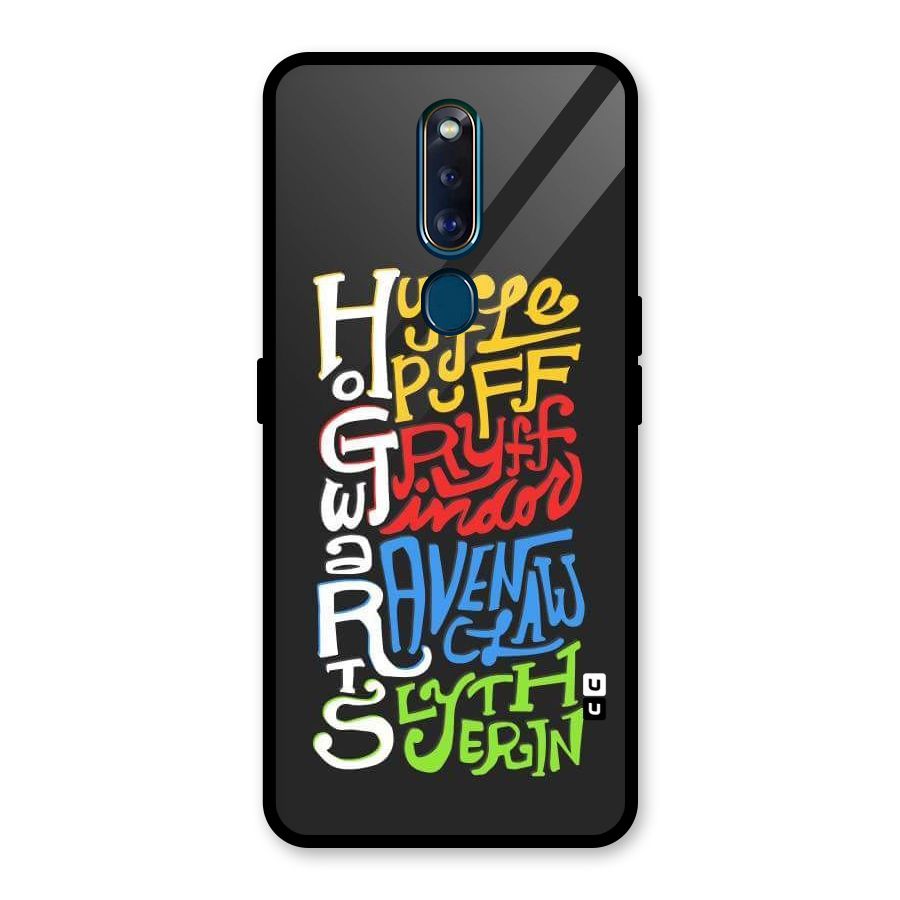 Four Colored Homes Glass Back Case for Oppo F11 Pro