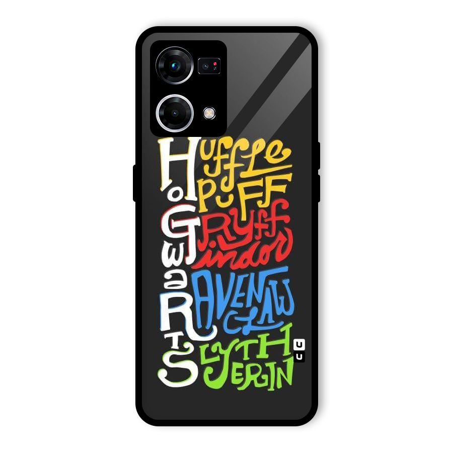 Four Colored Homes Glass Back Case for Oppo F21 Pro 5G