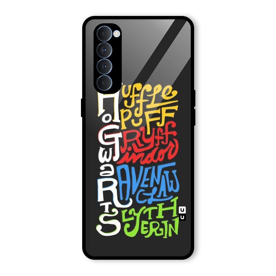 Four Colored Homes Glass Back Case for Oppo Reno4 Pro