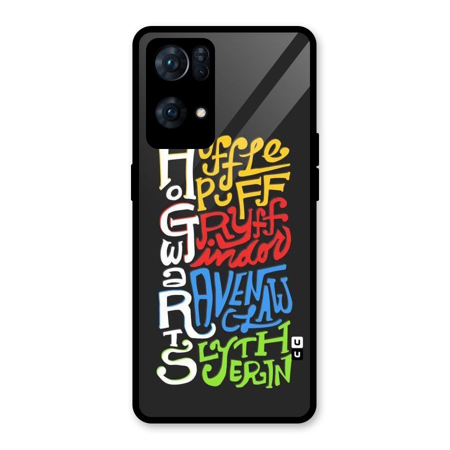 Four Colored Homes Glass Back Case for Oppo Reno7 Pro 5G