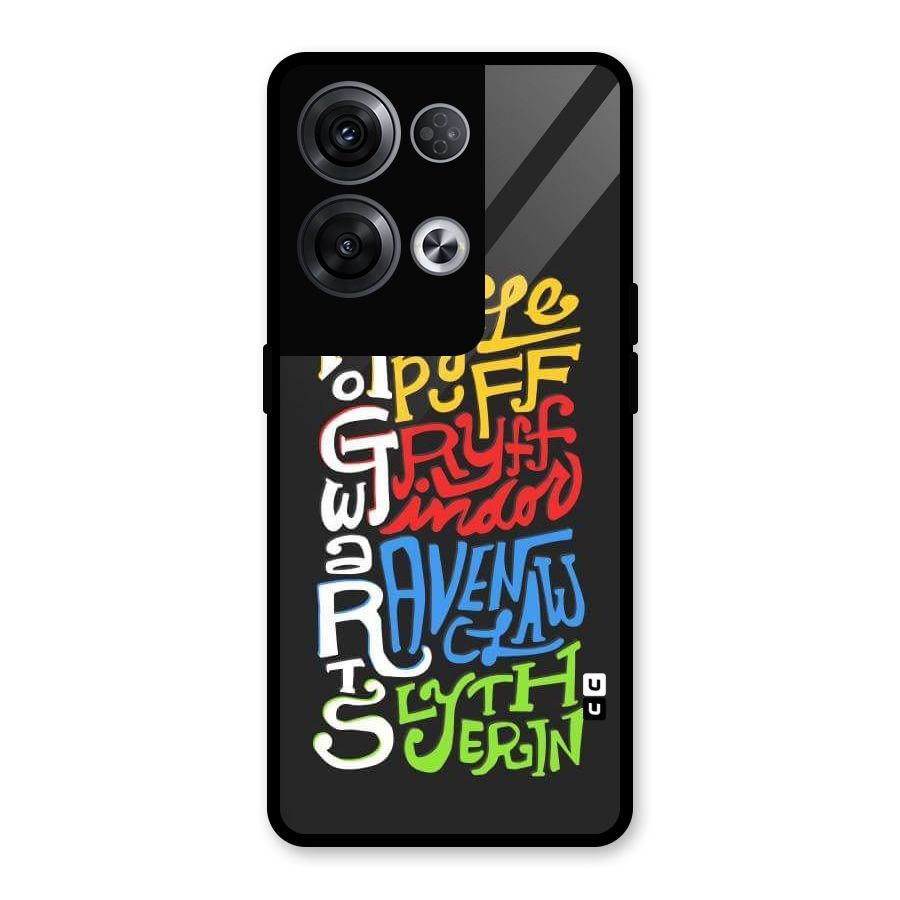 Four Colored Homes Glass Back Case for Oppo Reno8 Pro 5G