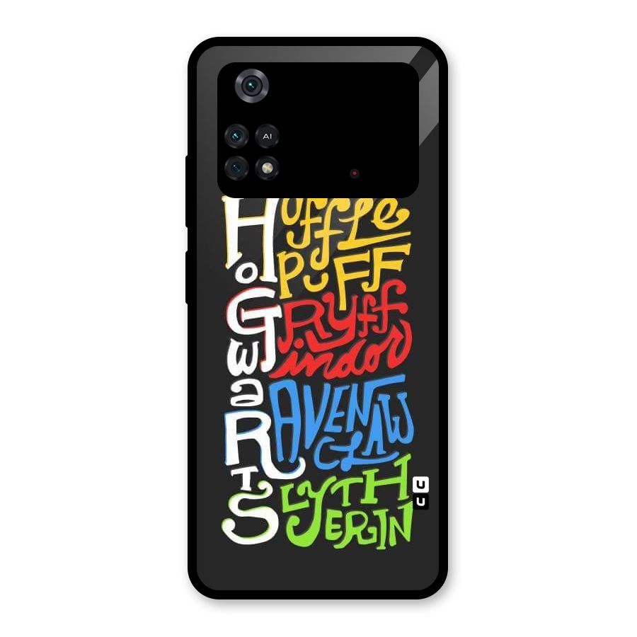 Four Colored Homes Glass Back Case for Poco M4 Pro 4G