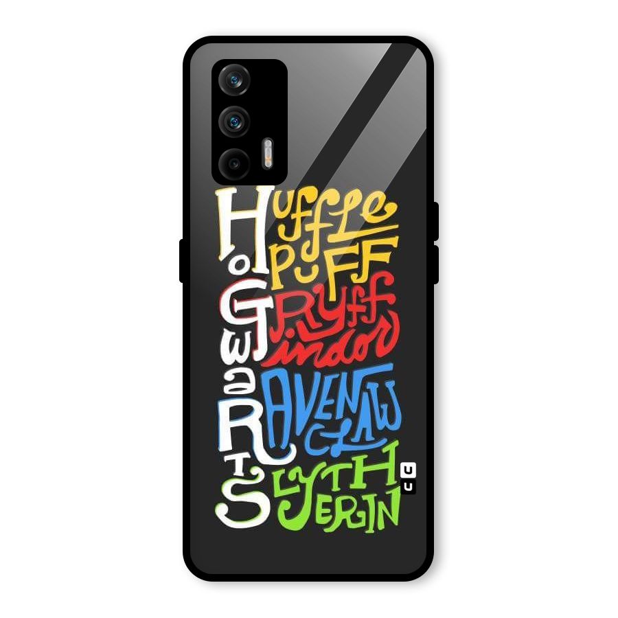 Four Colored Homes Glass Back Case for Realme GT 5G