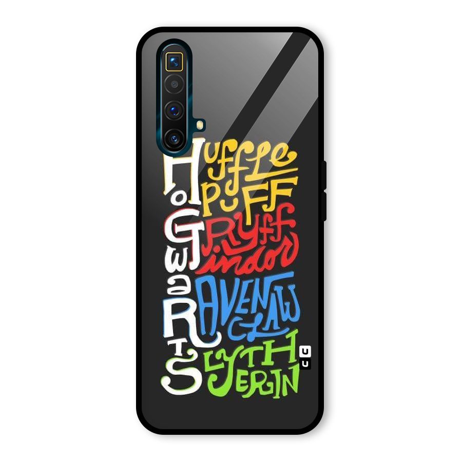 Four Colored Homes Glass Back Case for Realme X3
