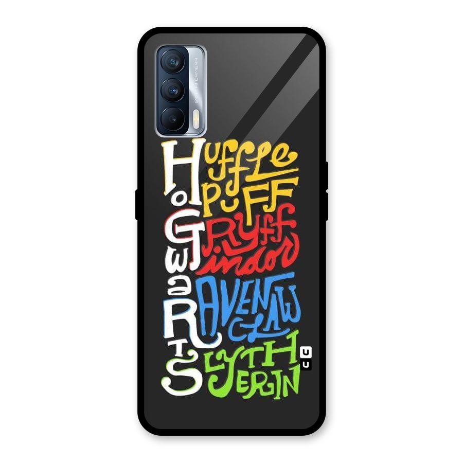 Four Colored Homes Glass Back Case for Realme X7
