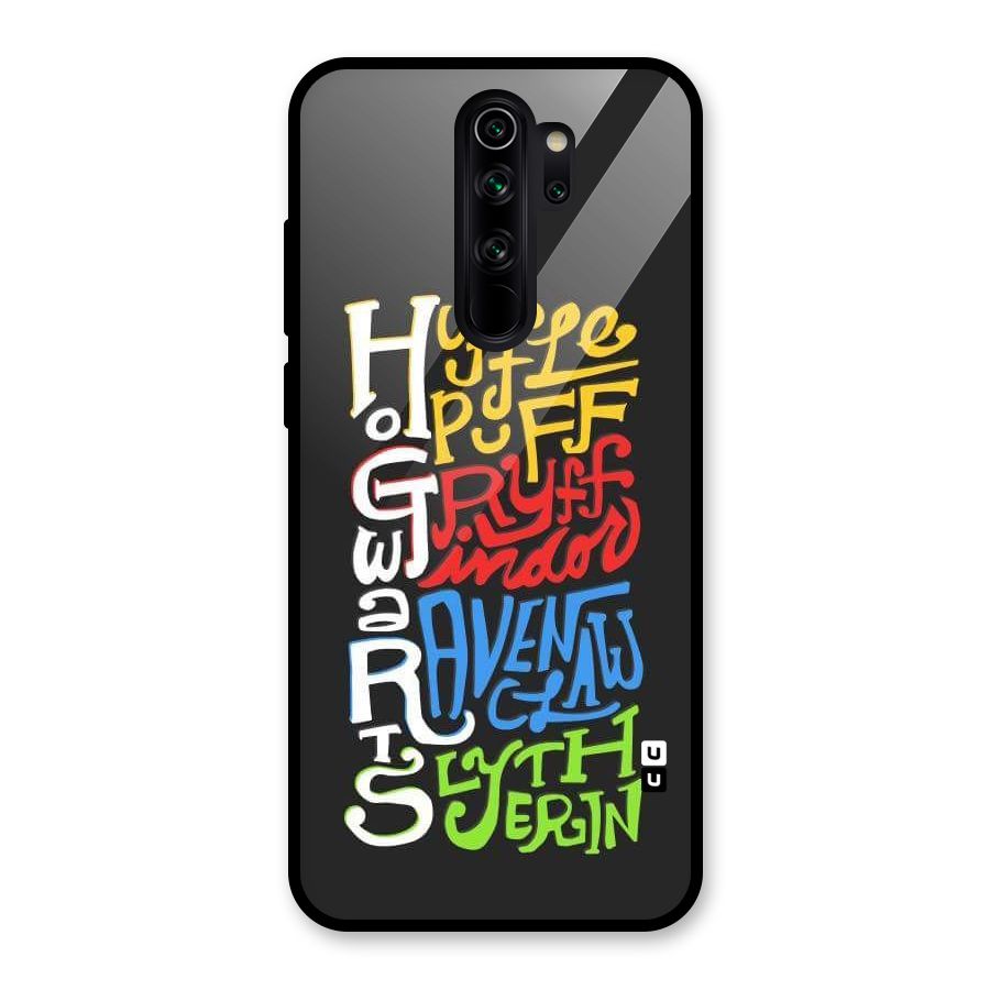 Four Colored Homes Glass Back Case for Redmi Note 8 Pro