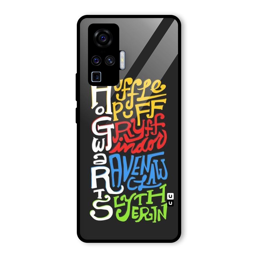 Four Colored Homes Glass Back Case for Vivo X50 Pro