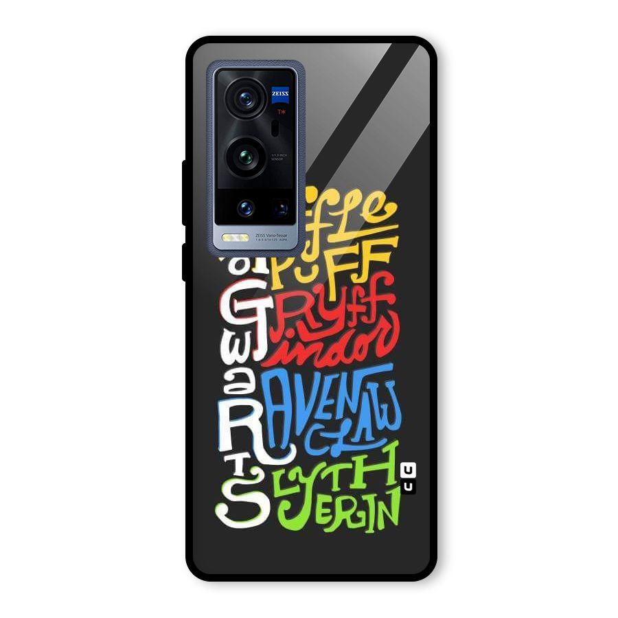 Four Colored Homes Glass Back Case for Vivo X60 Pro Plus
