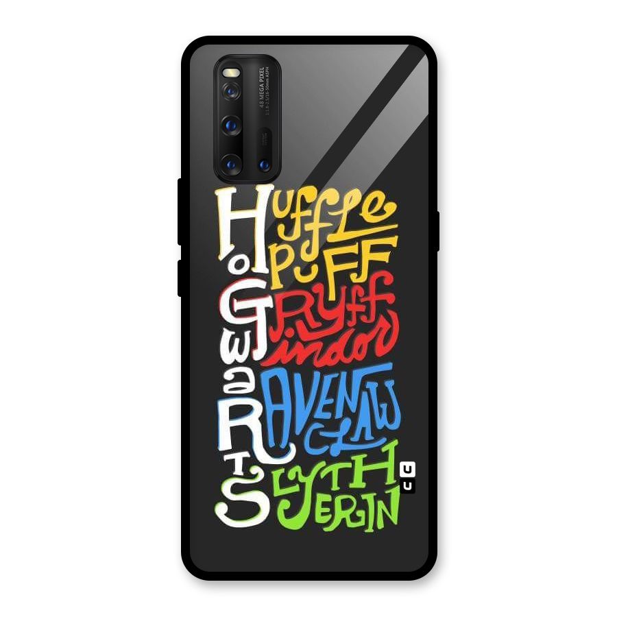 Four Colored Homes Glass Back Case for Vivo iQOO 3