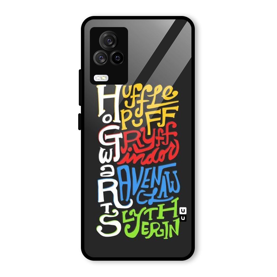 Four Colored Homes Glass Back Case for Vivo iQOO 7 Legend 5G