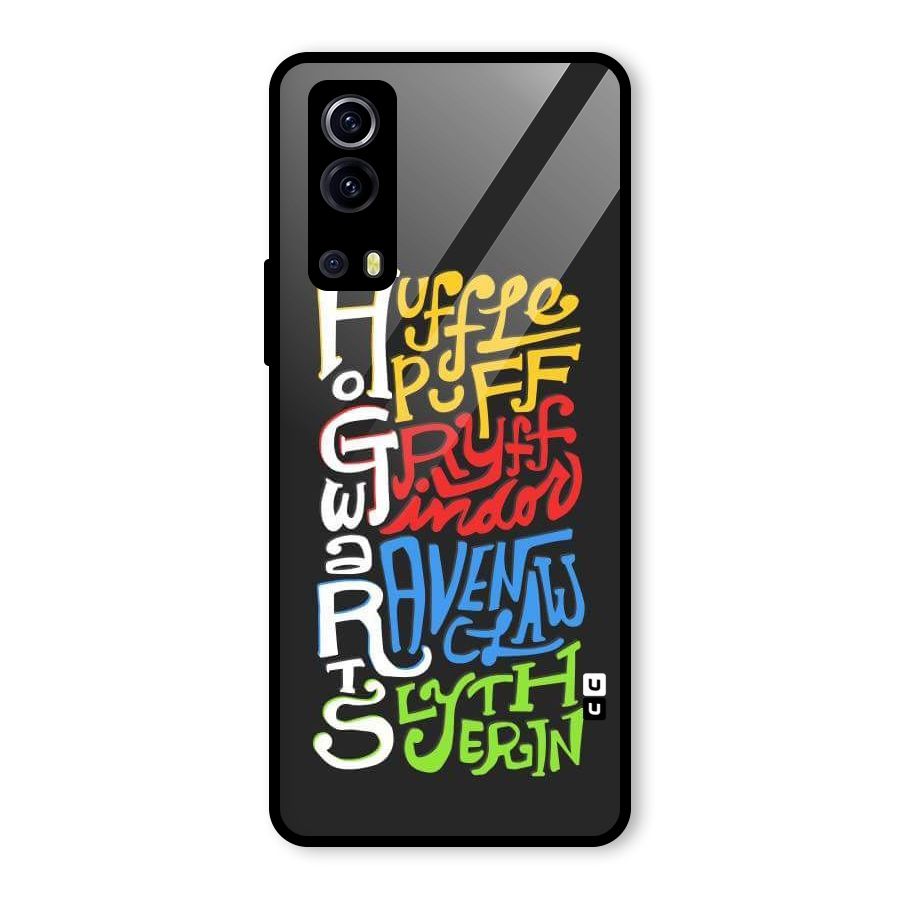 Four Colored Homes Glass Back Case for Vivo iQOO Z3