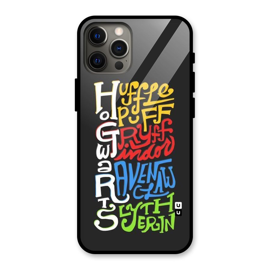 Four Colored Homes Glass Back Case for iPhone 12 Pro Max