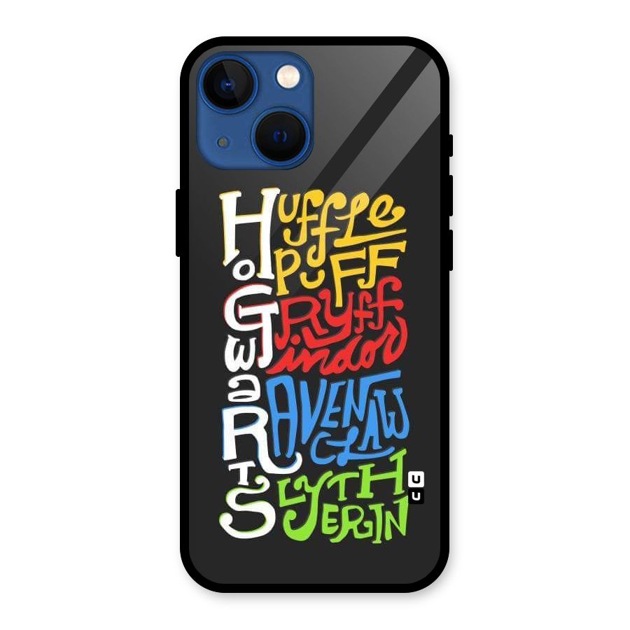 Four Colored Homes Glass Back Case for iPhone 13 Mini