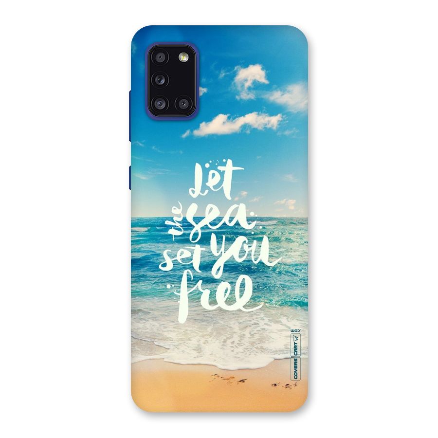 Free Sea Back Case for Galaxy A31