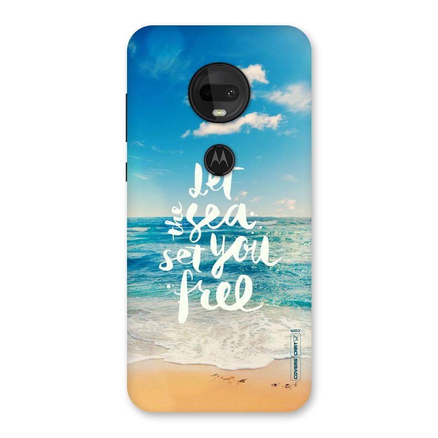 Free Sea Back Case for Moto G7