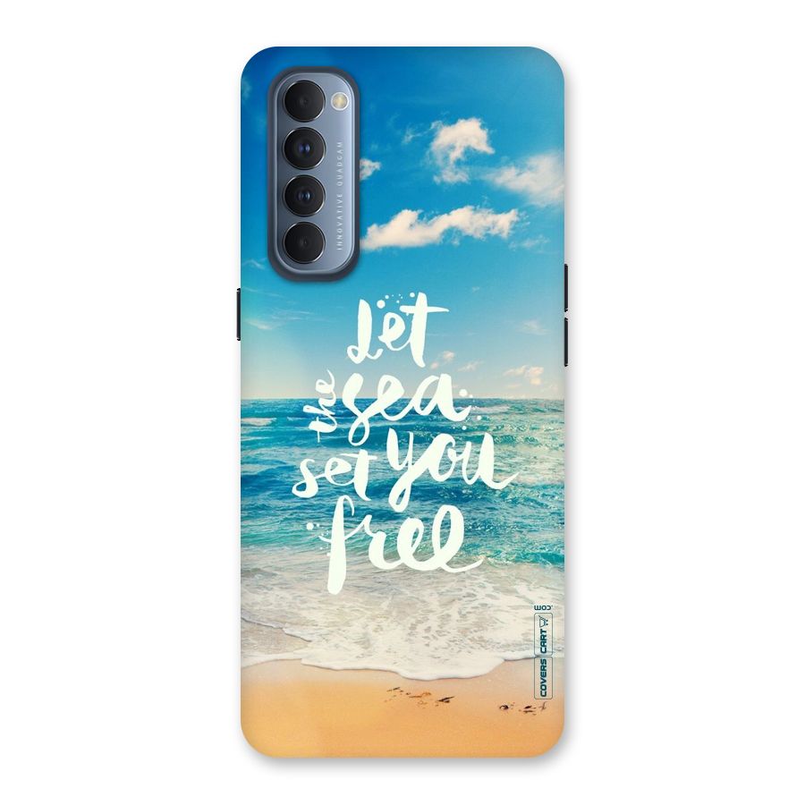 Free Sea Back Case for Reno4 Pro