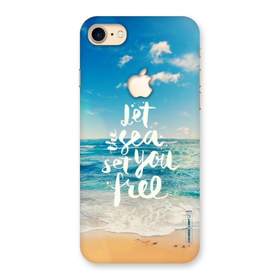 Free Sea Back Case for iPhone 7 Apple Cut