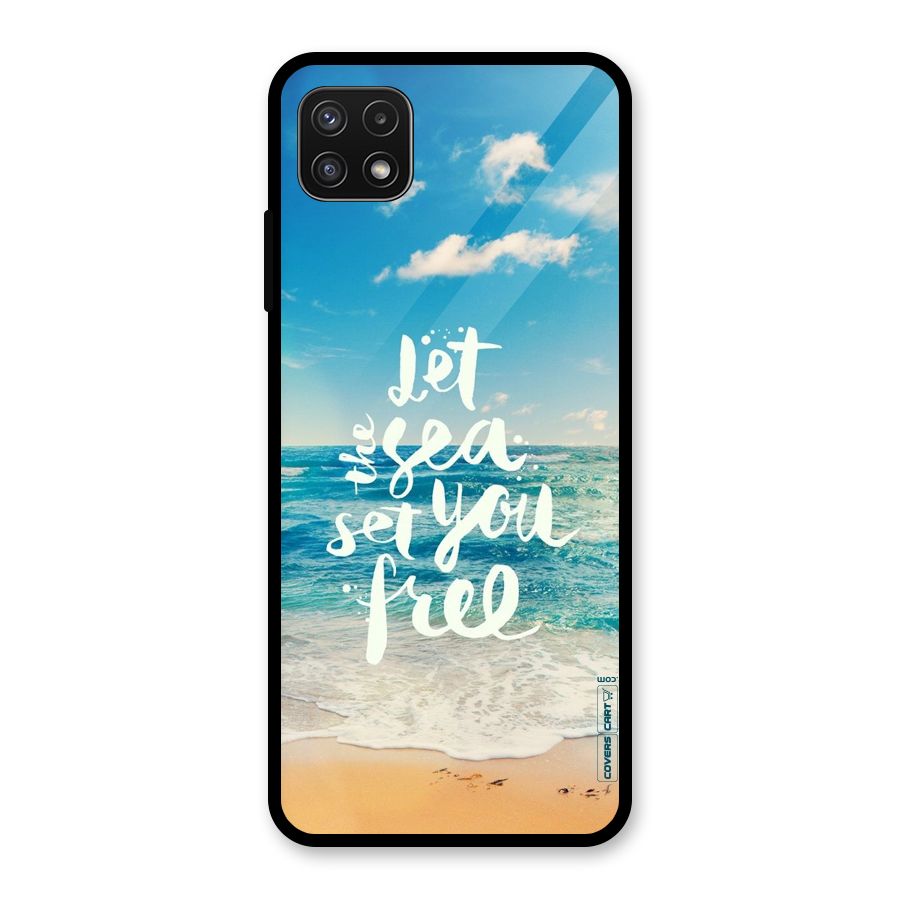 Free Sea Glass Back Case for Galaxy A22 5G