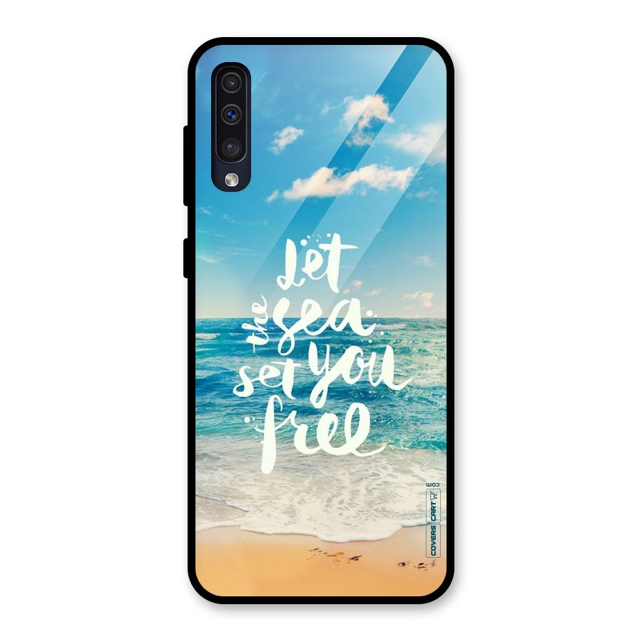 Free Sea Glass Back Case for Galaxy A30s