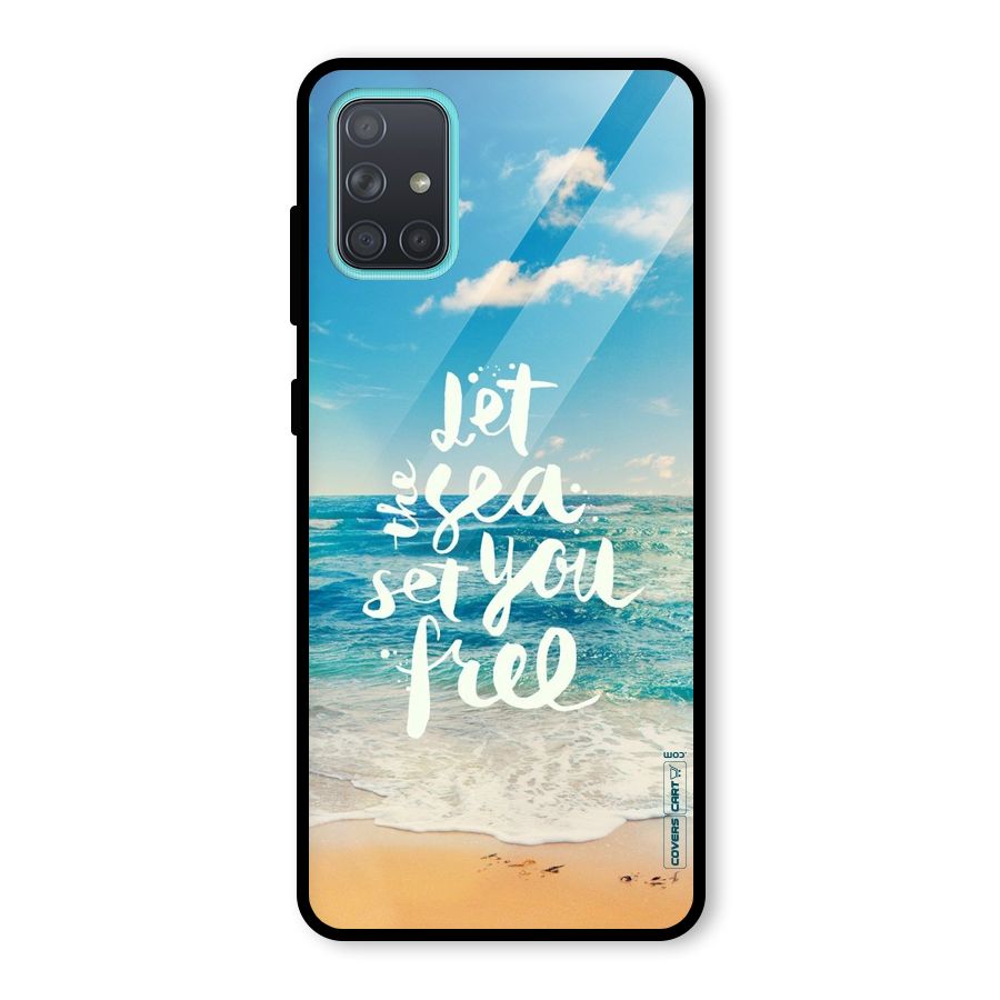 Free Sea Glass Back Case for Galaxy A71