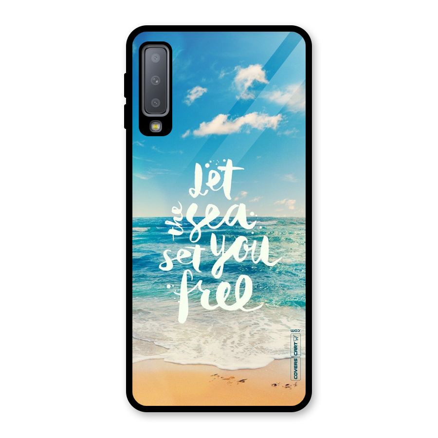 Free Sea Glass Back Case for Galaxy A7 (2018)