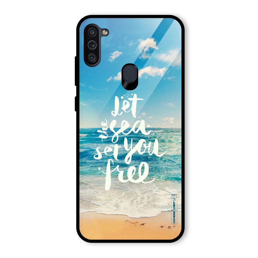 Free Sea Glass Back Case for Galaxy M11