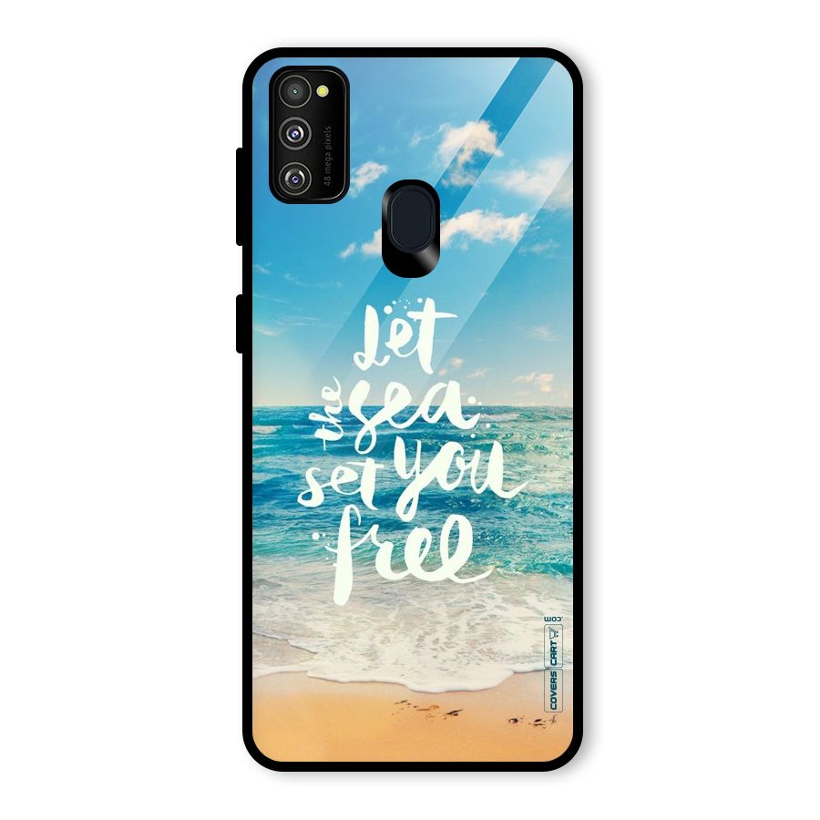 Free Sea Glass Back Case for Galaxy M30s