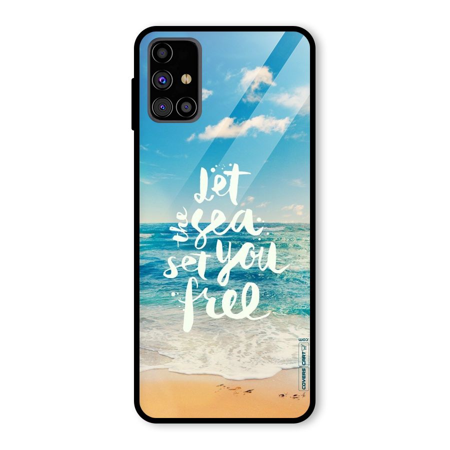 Free Sea Glass Back Case for Galaxy M31s