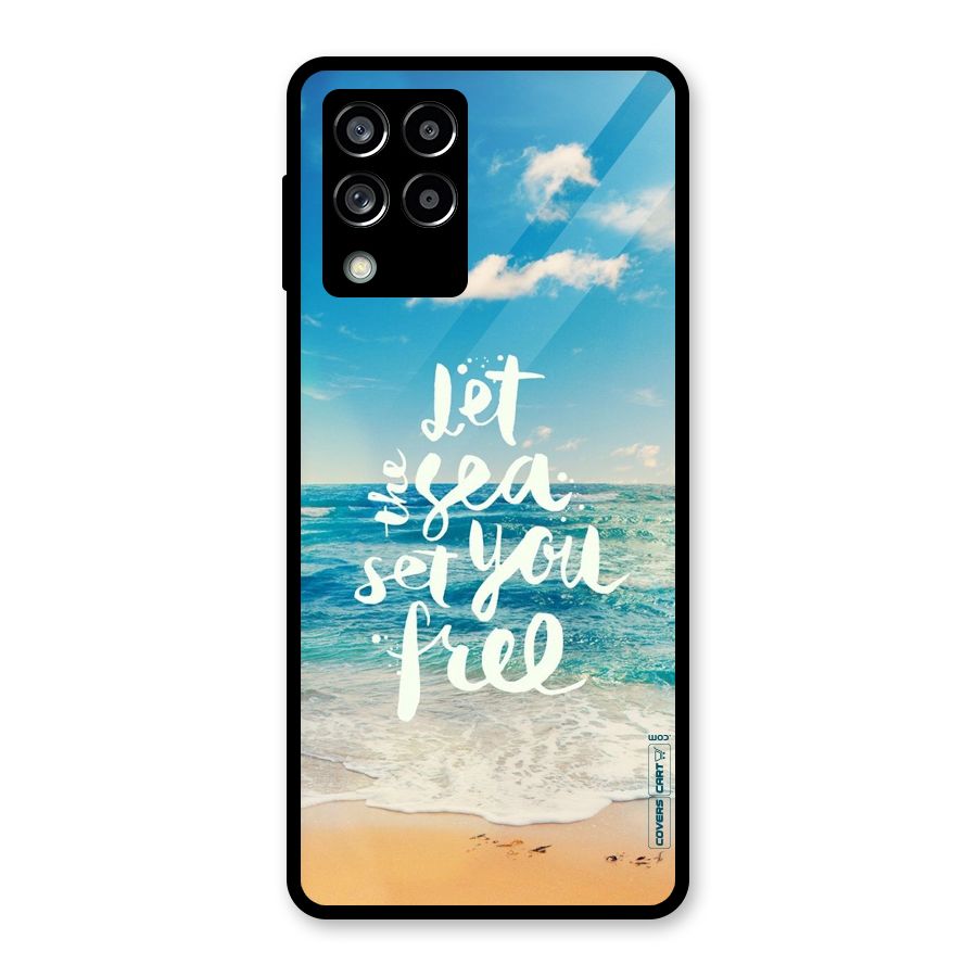 Free Sea Glass Back Case for Galaxy M53 5G