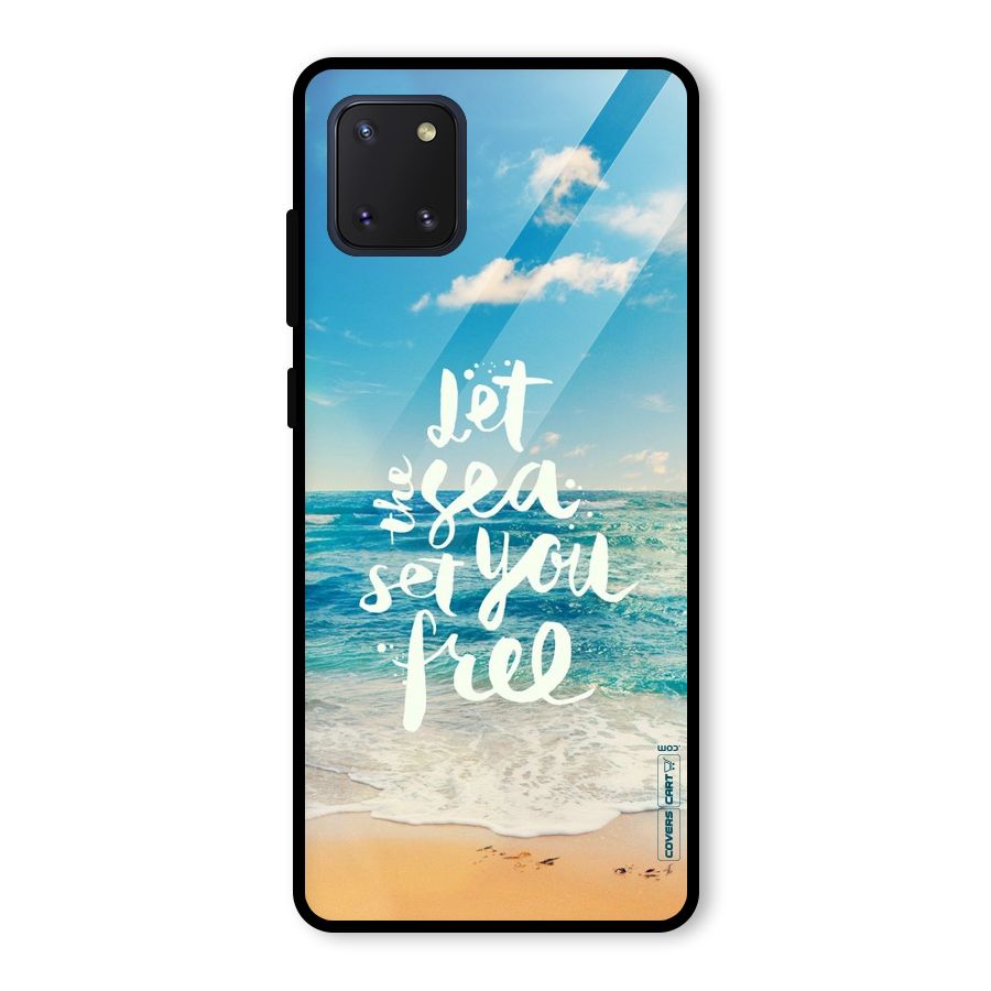 Free Sea Glass Back Case for Galaxy Note 10 Lite