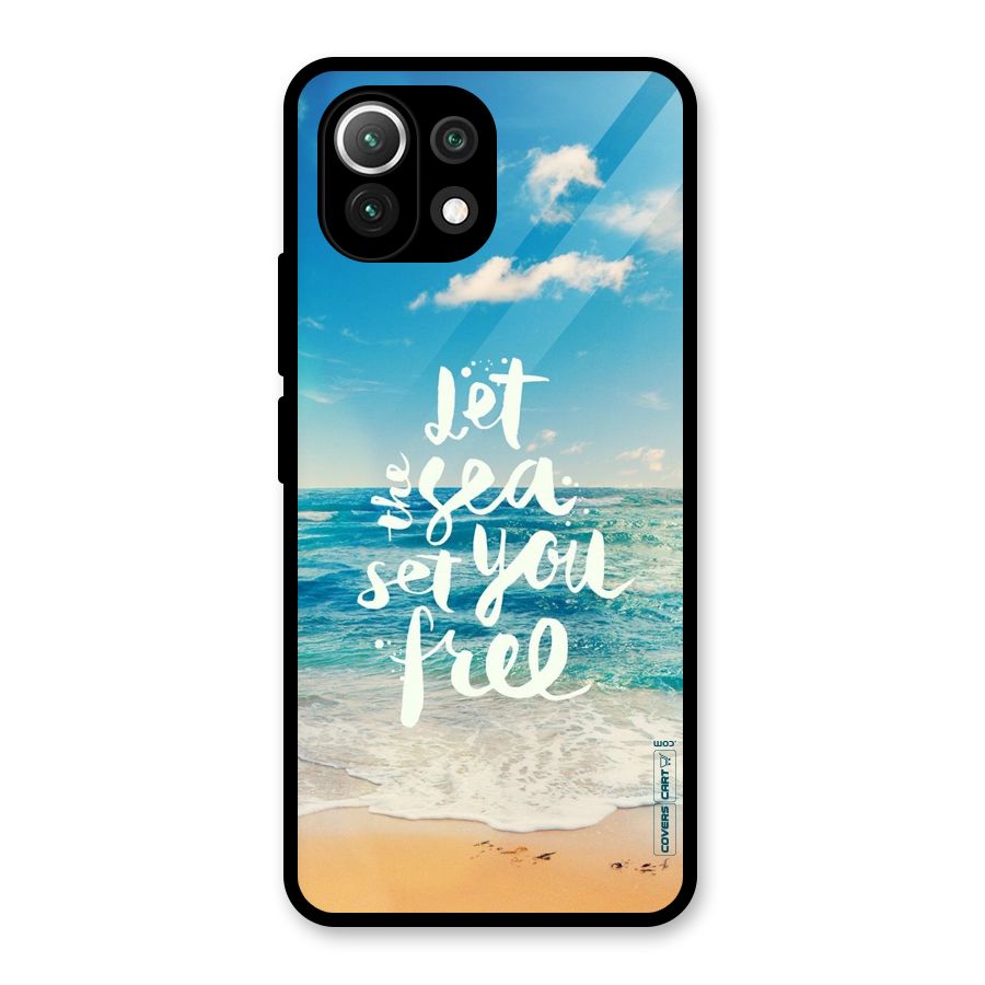 Free Sea Glass Back Case for Mi 11 Lite NE 5G