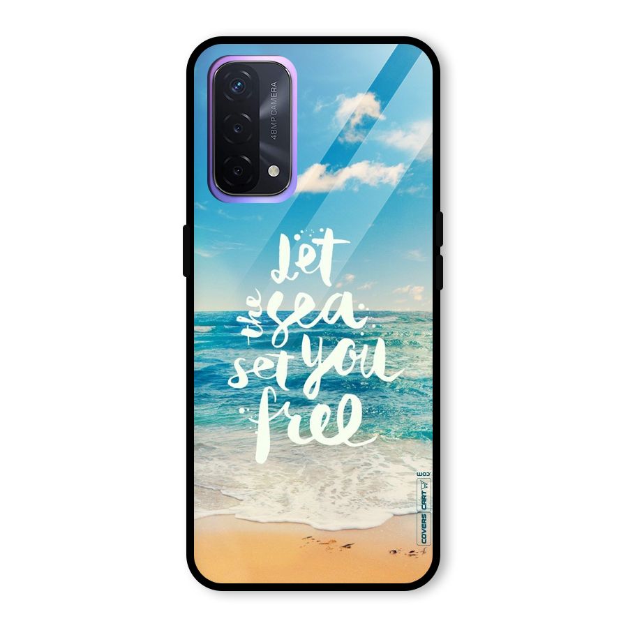Free Sea Glass Back Case for Oppo A74 5G