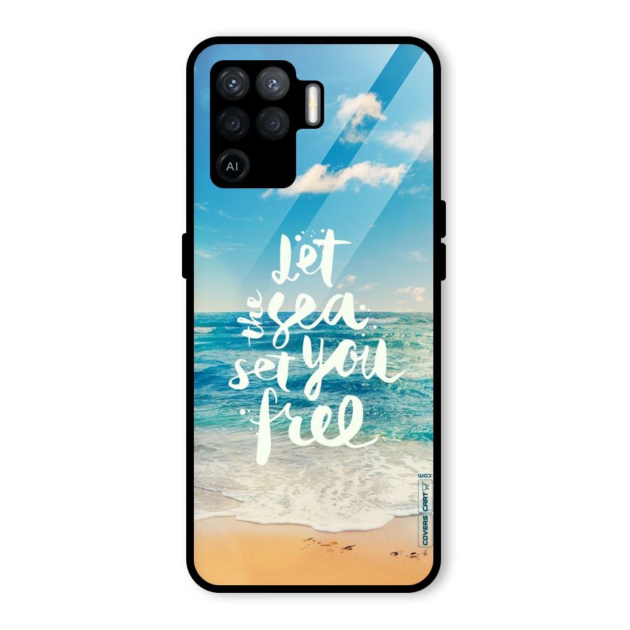 Free Sea Glass Back Case for Oppo F19 Pro
