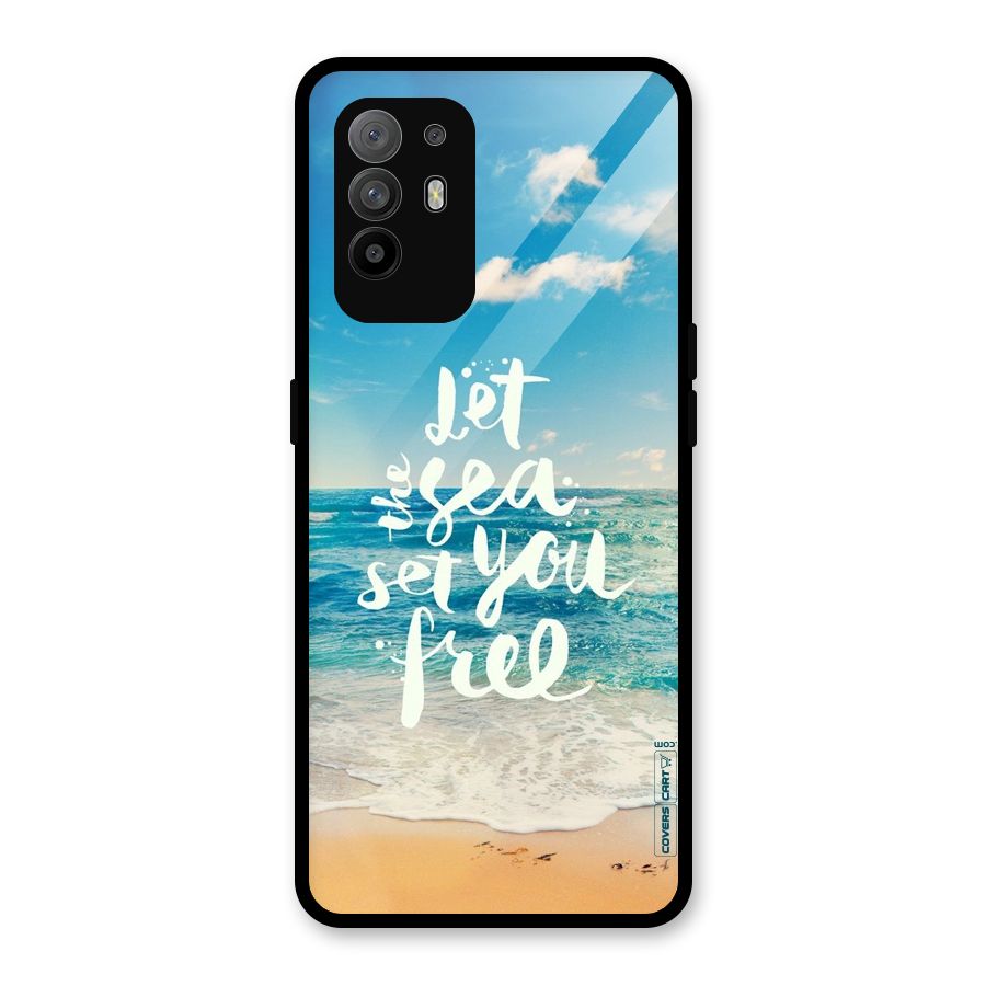 Free Sea Glass Back Case for Oppo F19 Pro Plus 5G