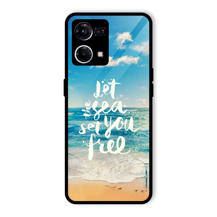 Free Sea Glass Back Case for Oppo F21 Pro 4G